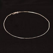 Silver Lined Plain Anklet (Single Piece)