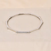 Decagon Diamond Bangle (Single Piece)