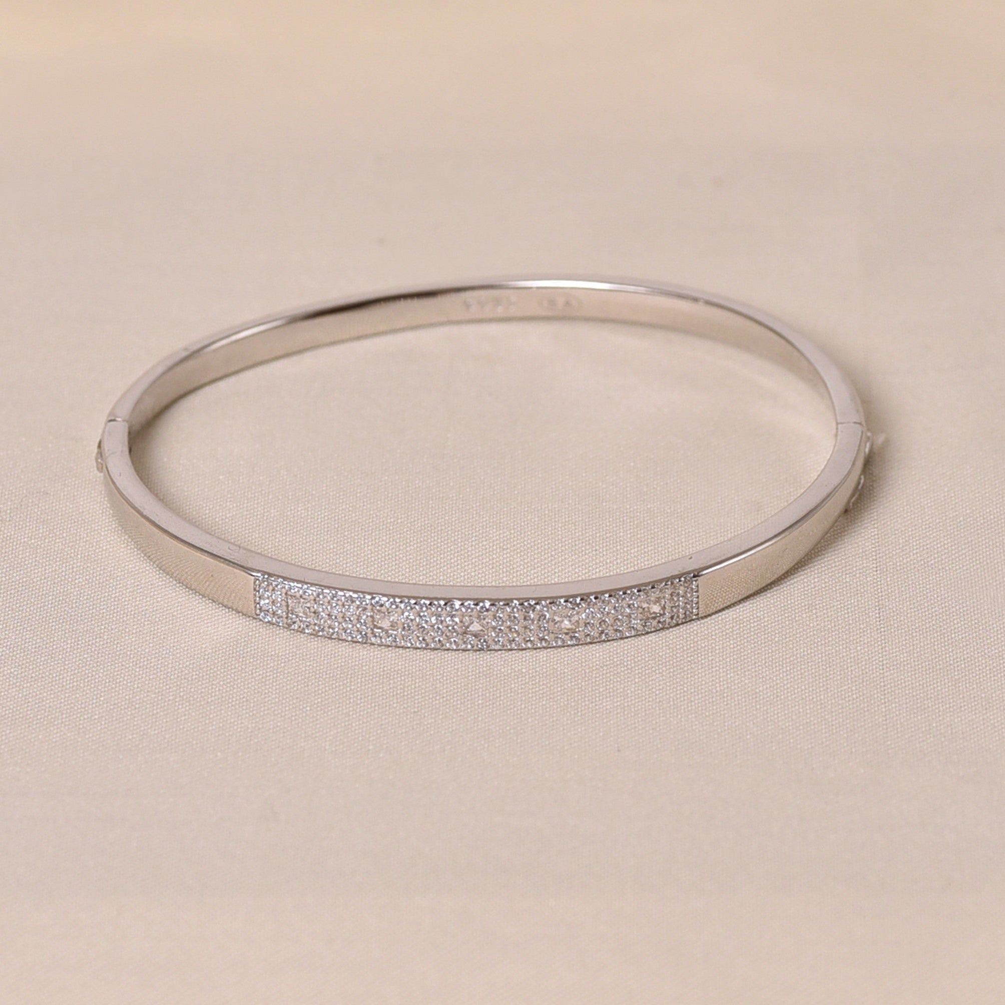 4 Line Diamond Bracelet Kada