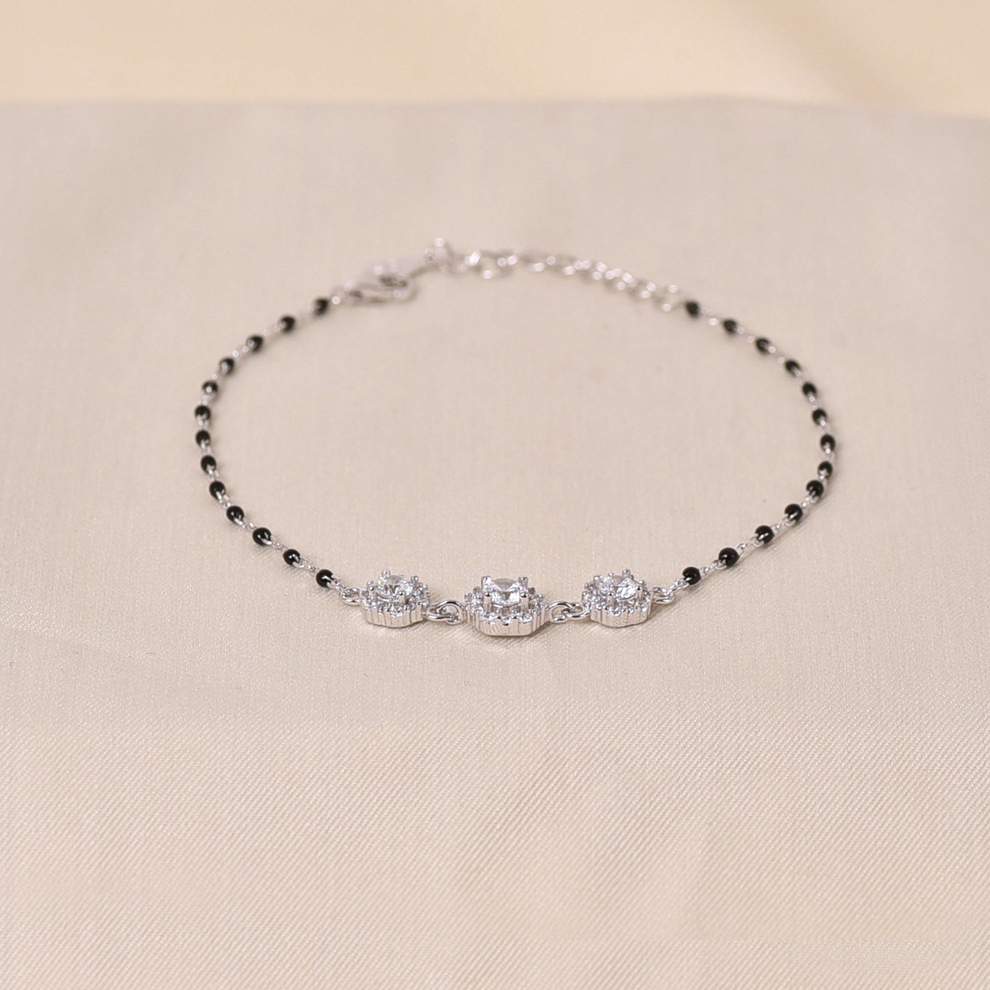 Silver Kajol Mangalsutra Bracelet