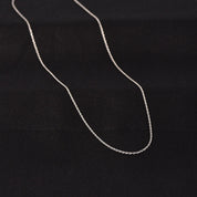 Silver Rope Chain Fancy 18"