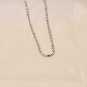 Round Square Silver Chain
