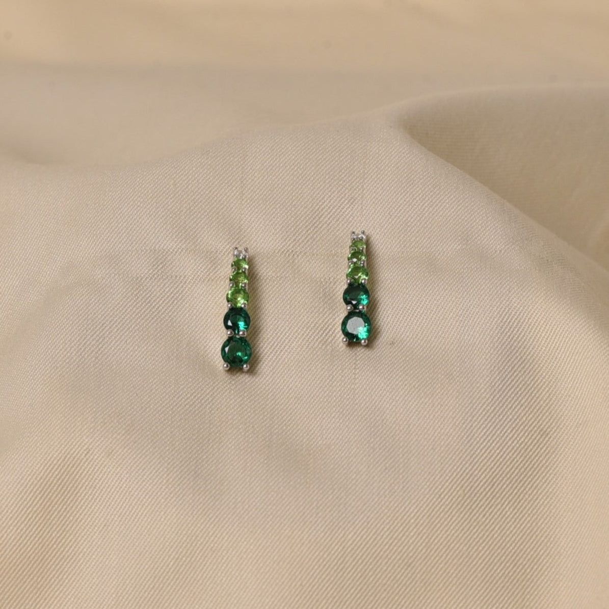 Rainbow Earrings - Green