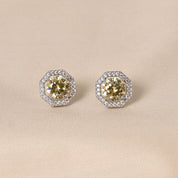 Polygon Earrings - Yellow