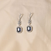 Minimal Glow Earrings - Blue