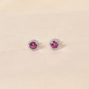 Zinnia Studs - Pink