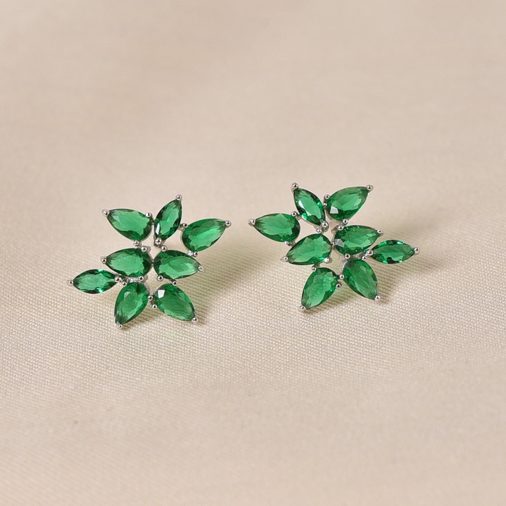 Marigold Mini Earrings - Green