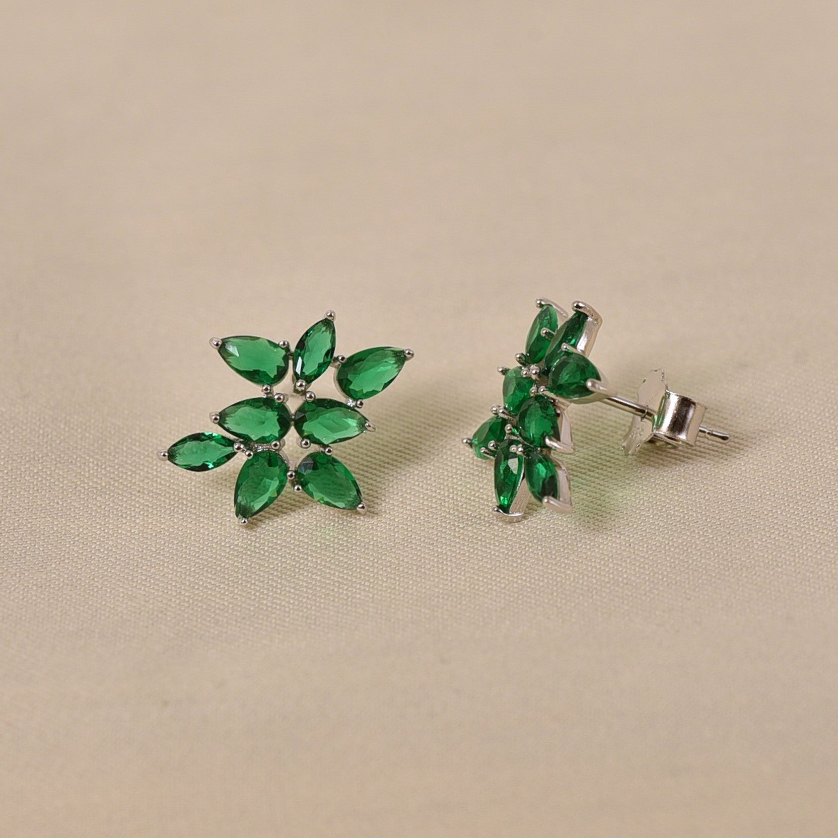 Marigold Mini Earrings - Green
