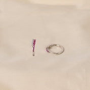 Narcissa Hoops - Pink