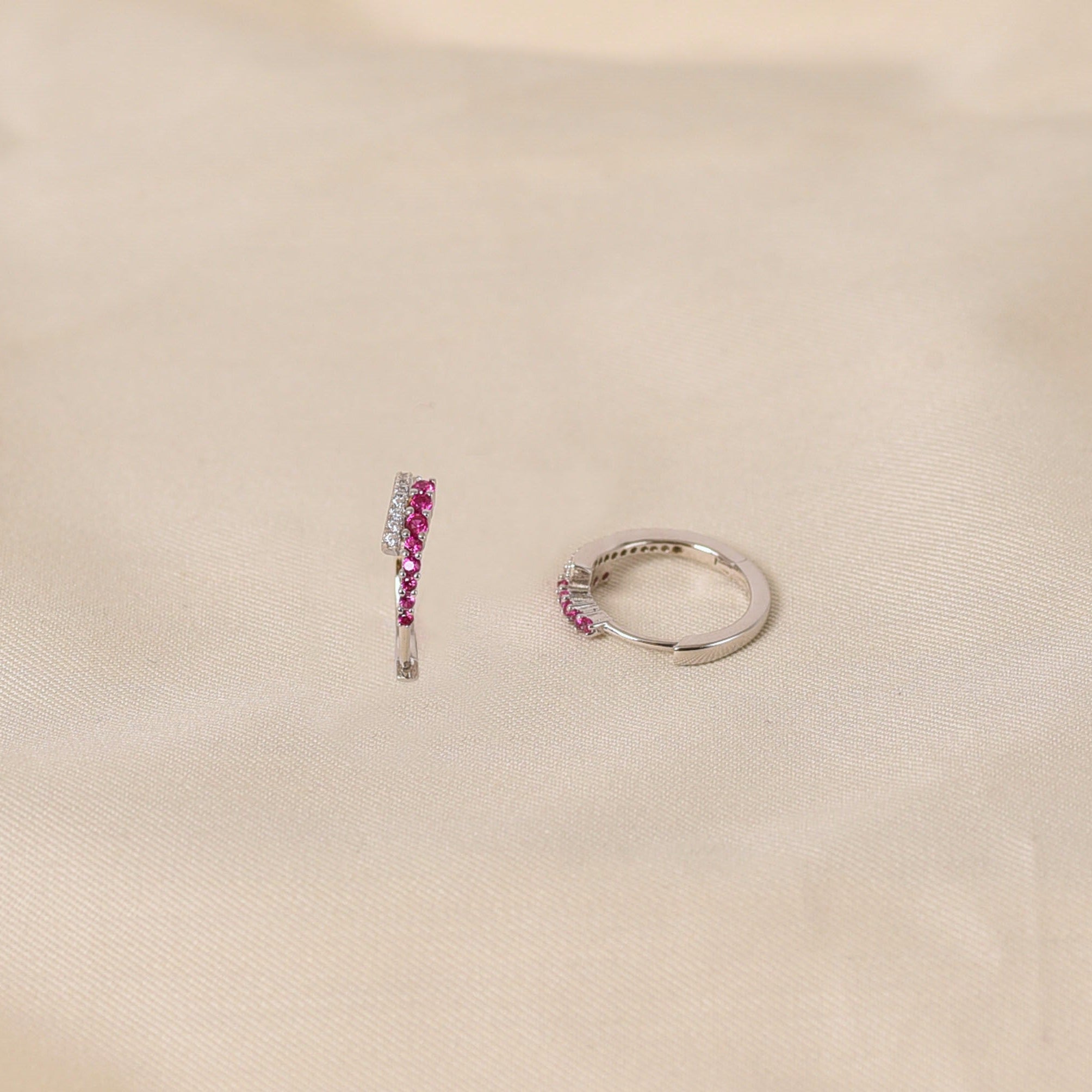 Narcissa Hoops - Pink