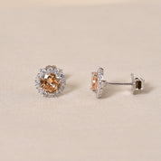 Zinnia Studs - Orange