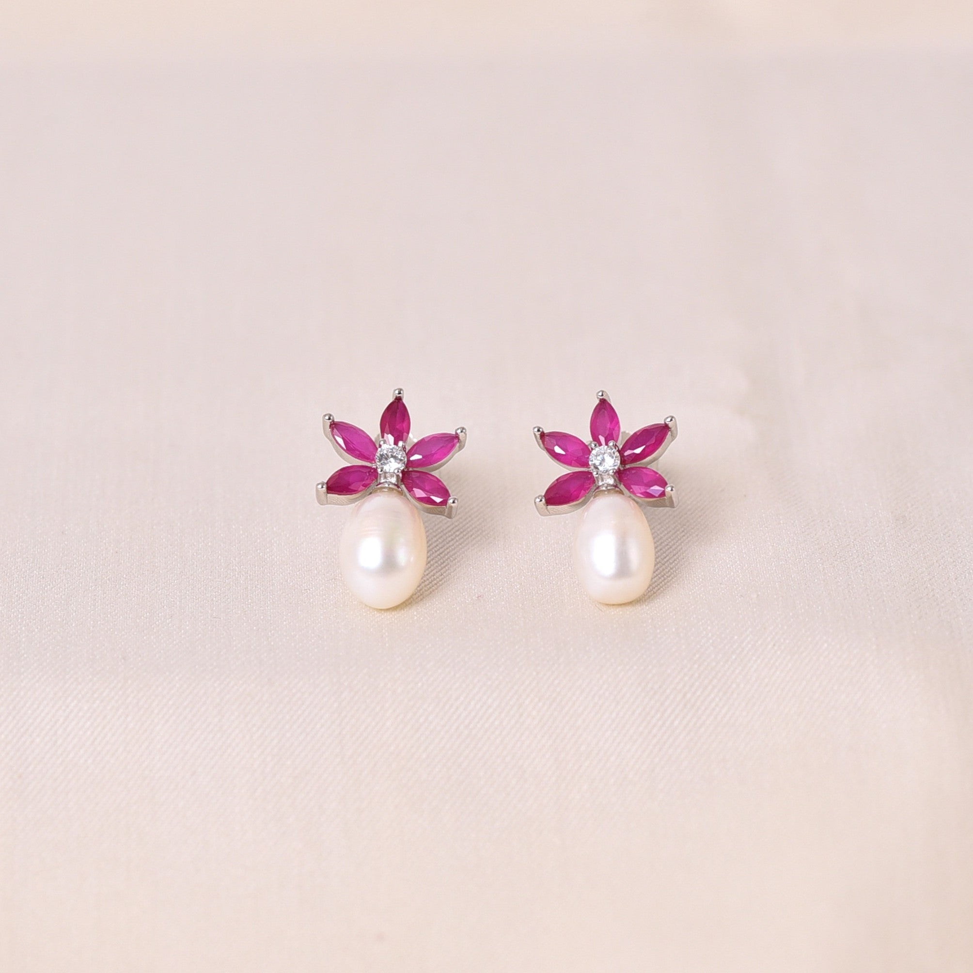 Silver Drop of Pearl - Pink