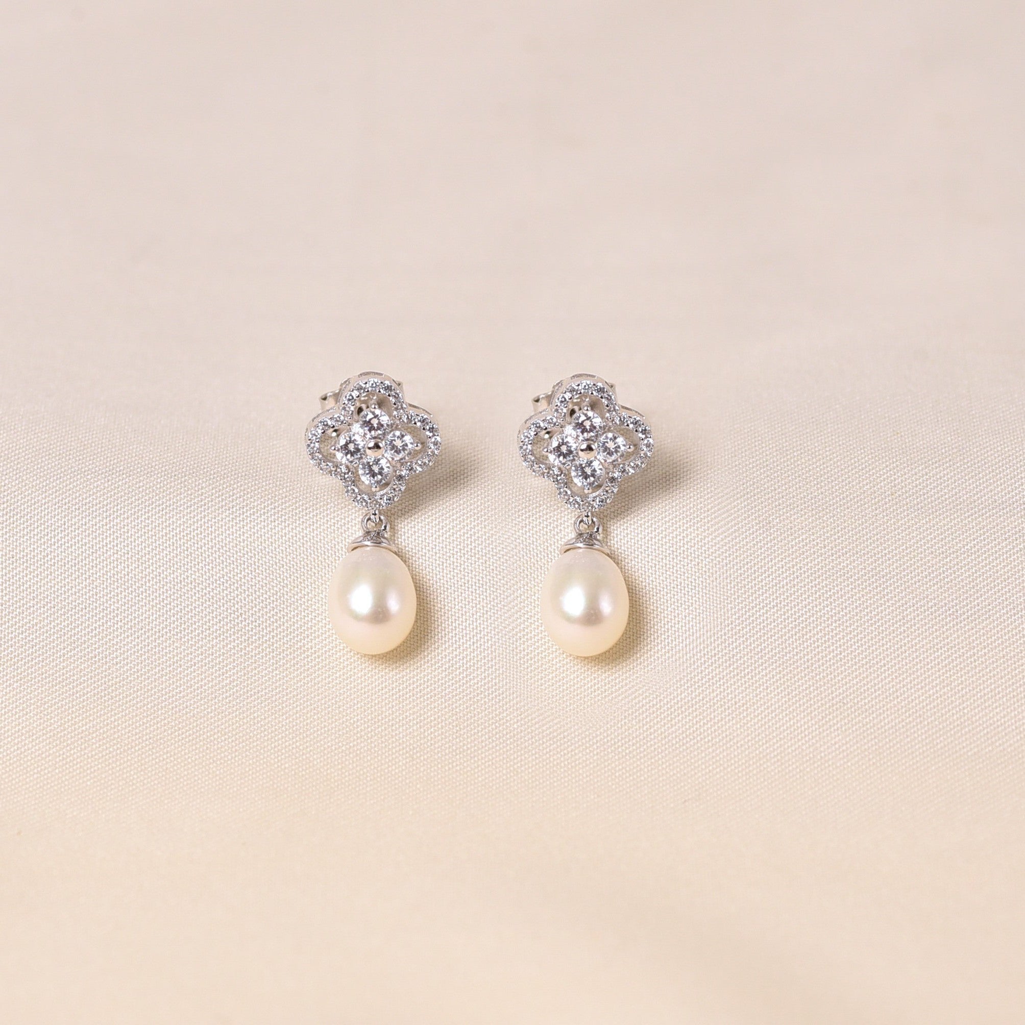 Silver Mika Diamond Earring