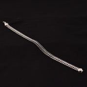 Silver Ameya  Broad bracelet Tennis