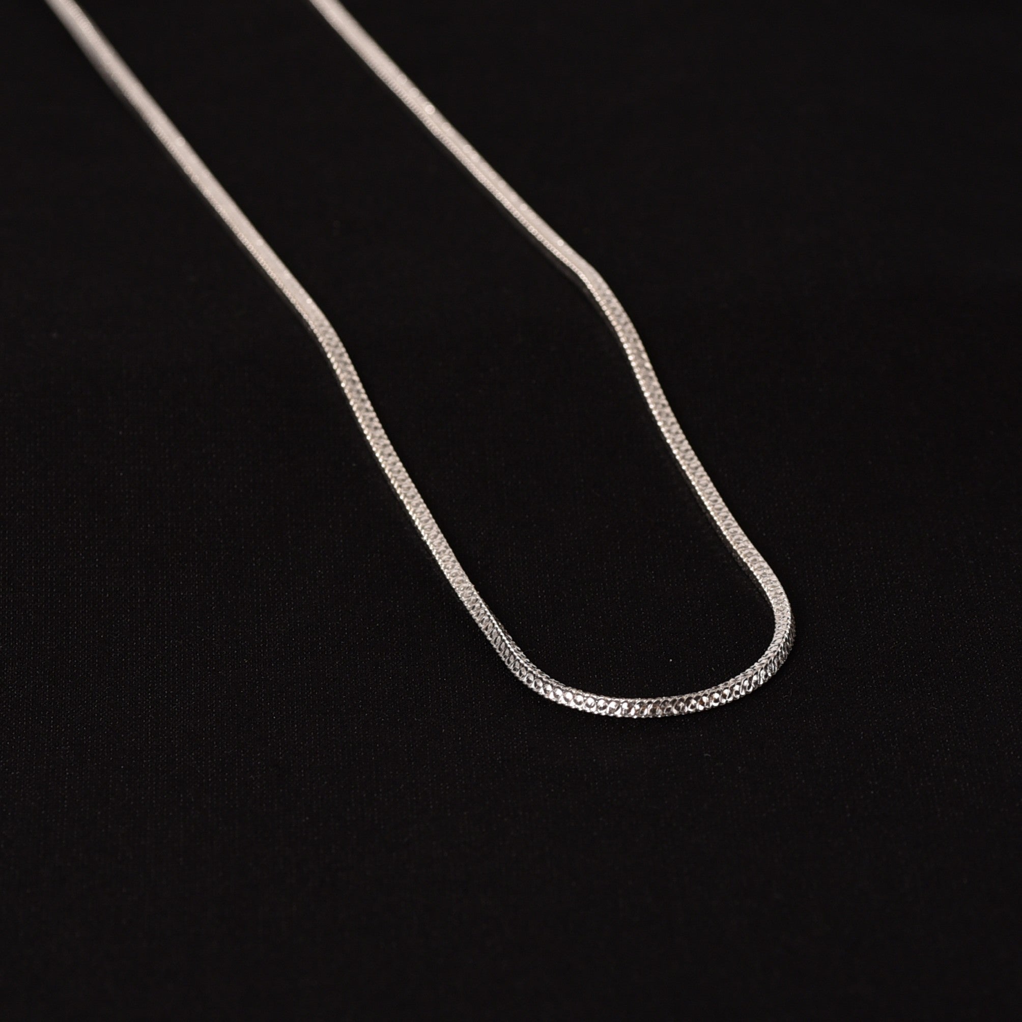Silver Dotted Box Chain