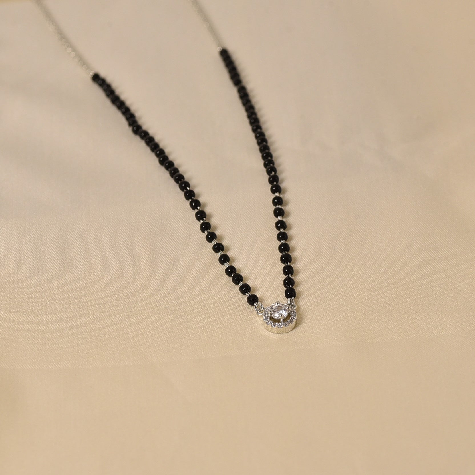 Circular Stone Beaded Mangalsutra