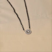 Silver Oni Round shape Mangalsutra