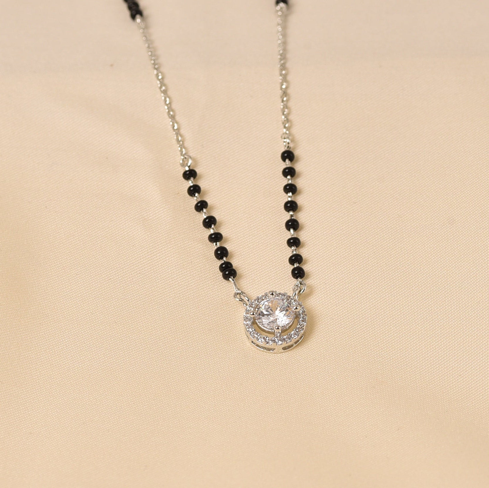 Big Circular Stone Beaded Mangalsutra