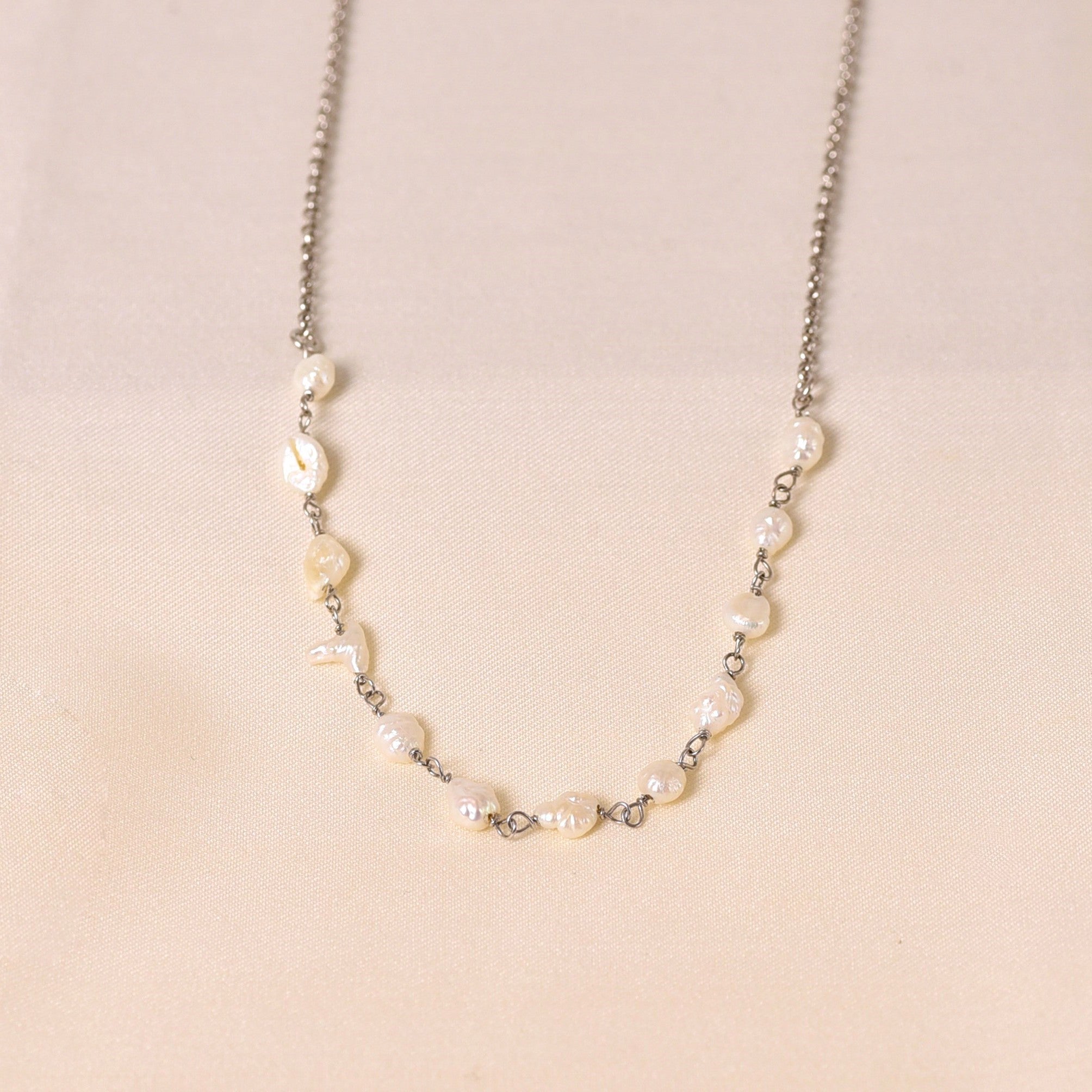 White Stone Necklace