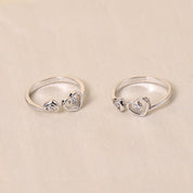 Two Heart Toe Ring