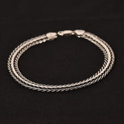 Silver Ameya  Broad bracelet Tennis