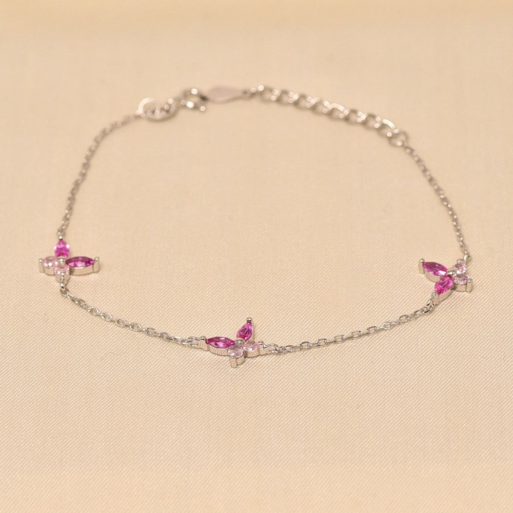 Elyta 925 sterling silver bracelet for women with premium cubic zirconia stones