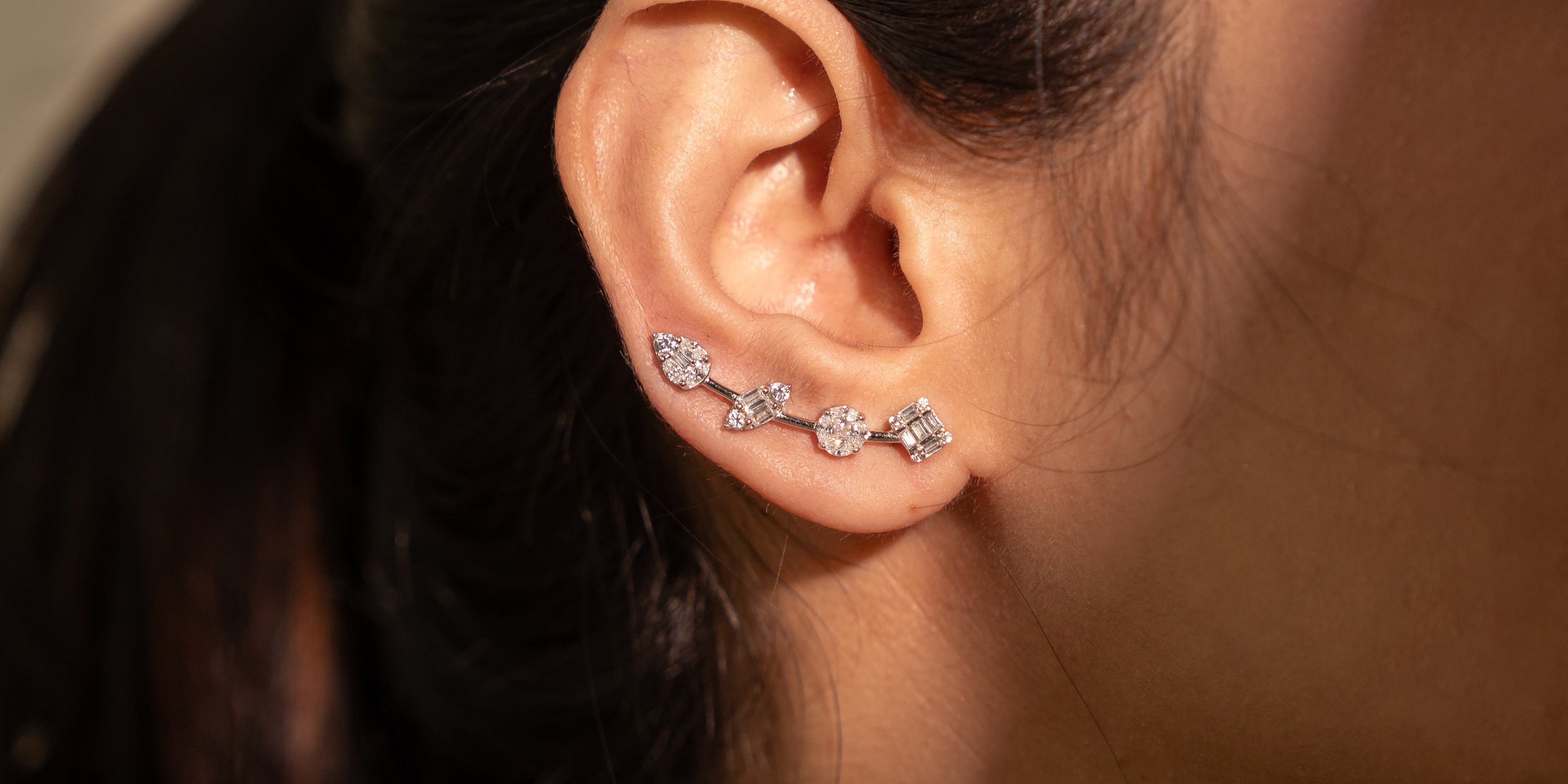 Hallmarked 925 Cuff Earring to Elevate Party Look - Elyta