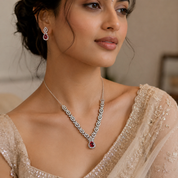 925-silver-necklace-set for women by Elyta