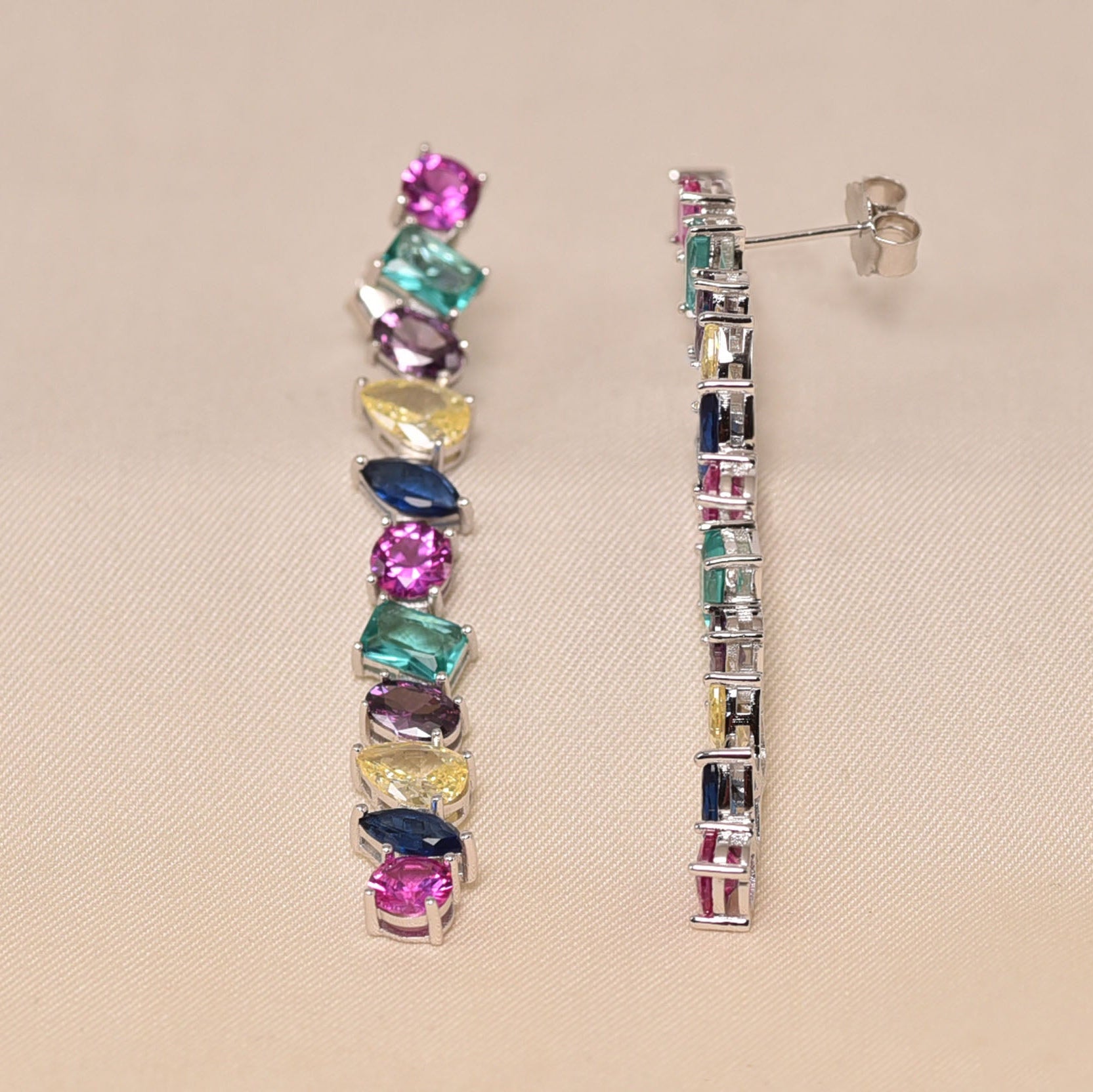 925 Sterling silver Diamond Earring for women - Elyta