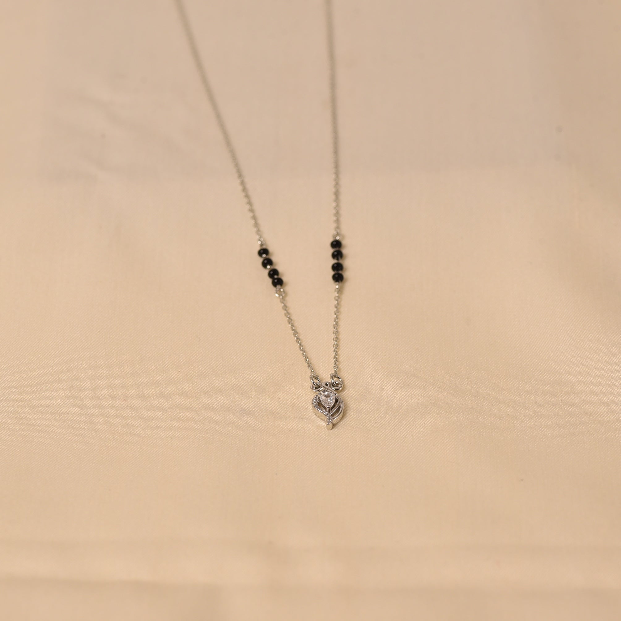 Latest Mangalsutra Design in Silver by Elyta