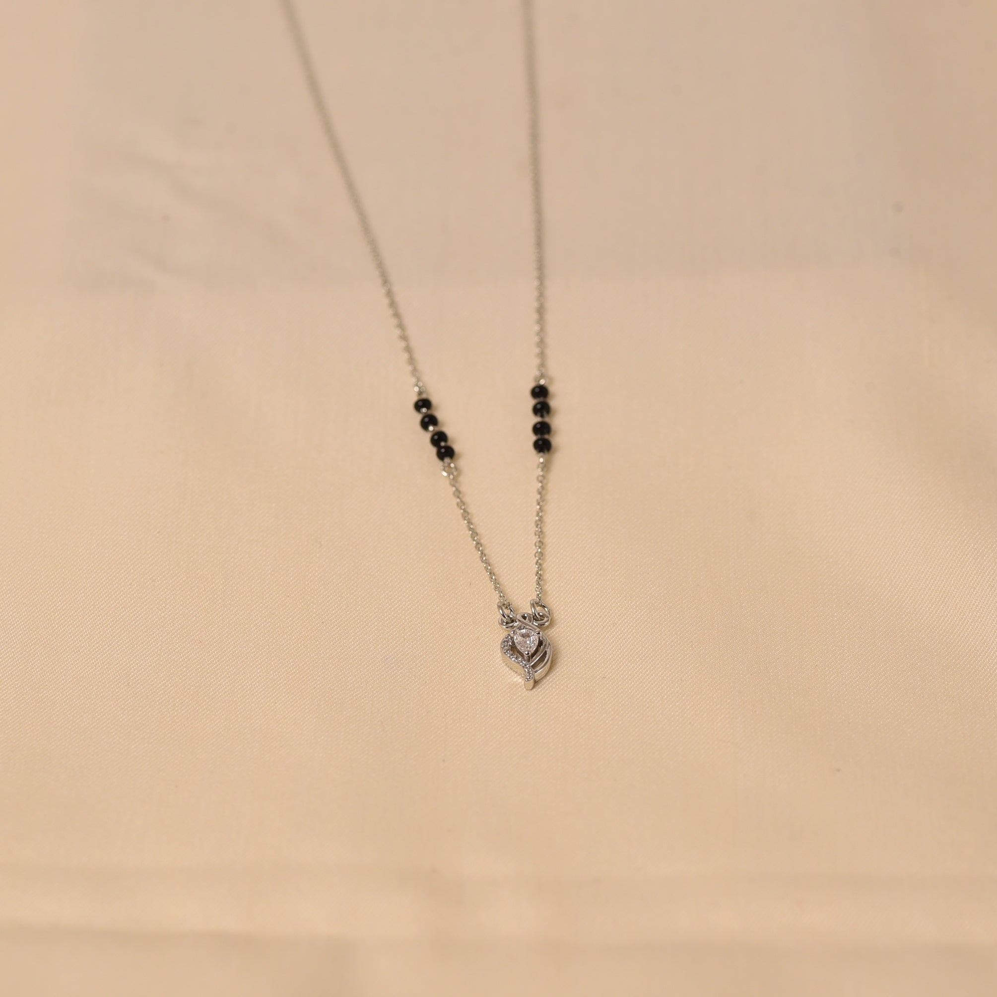 Latest Mangalsutra Design in Silver by Elyta