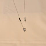 Silver 4 Beads Tejaswini Mangalsutra