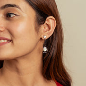 Mother of Pearl Drops Earring - Elyta