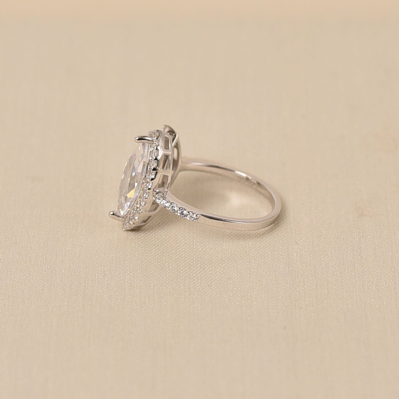 925 Sterling Silver Diamond Ring for Women - Elyta