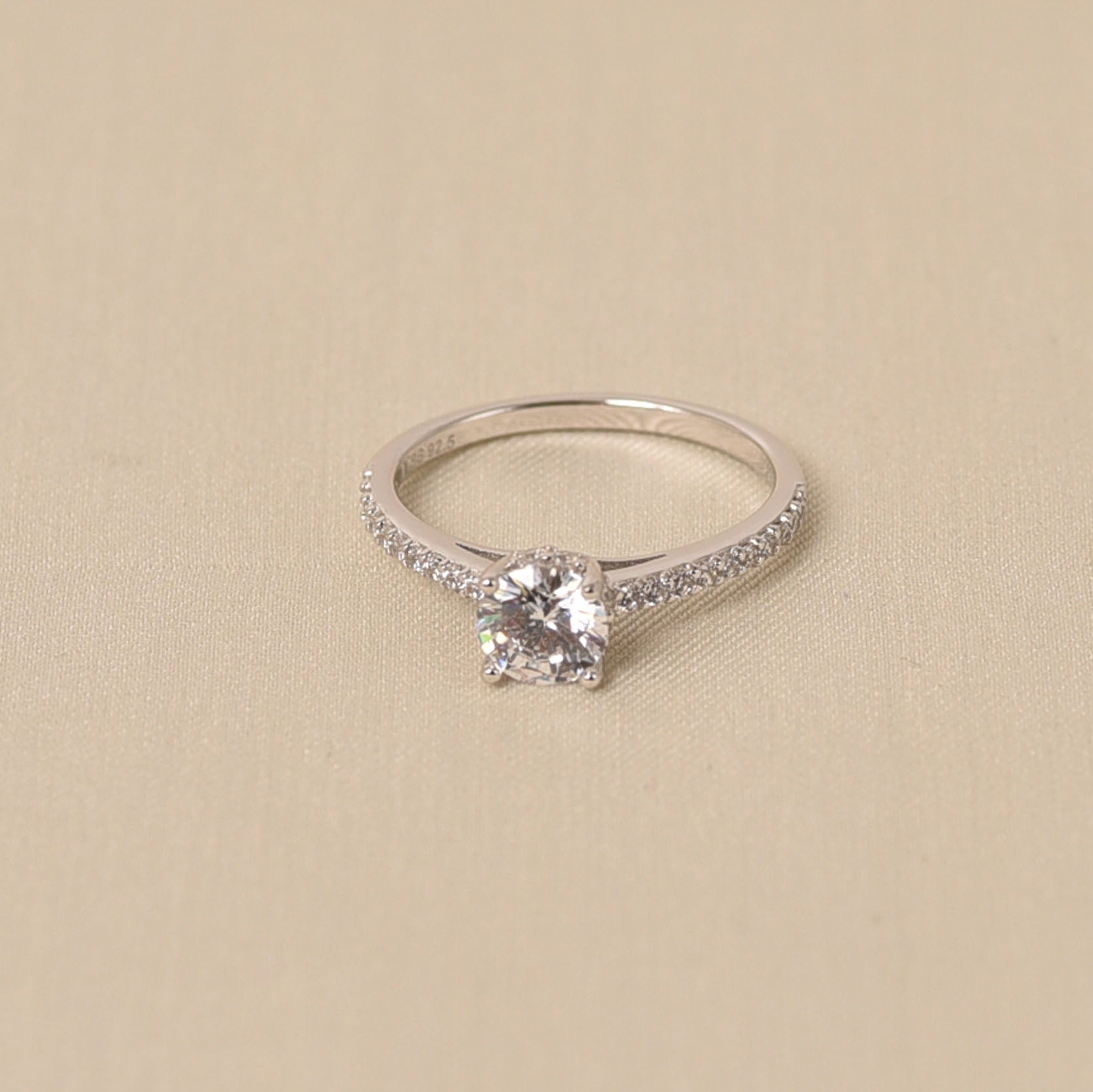 925 Silver Diamond Ring for Women- Elyta