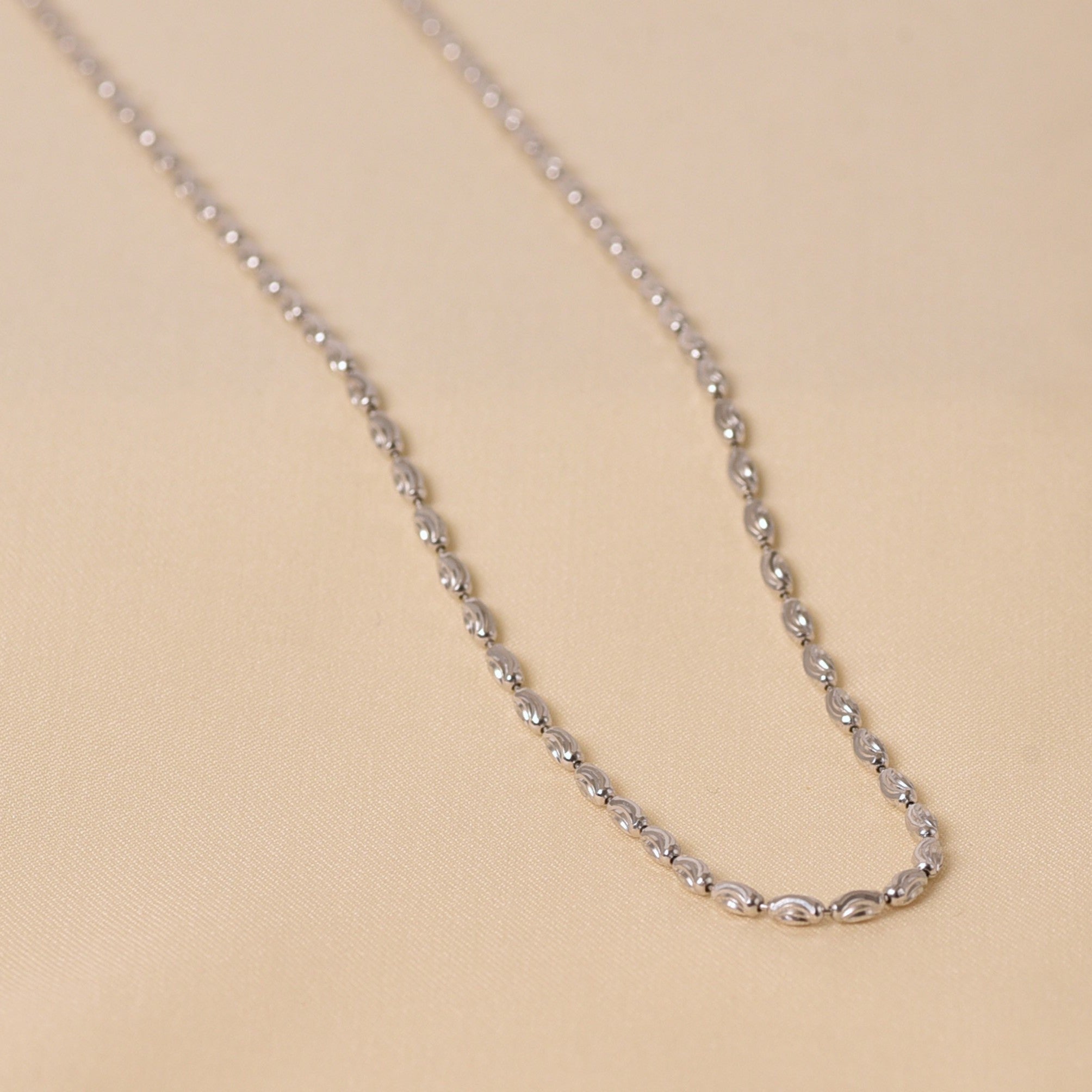 Silver Crescent design Chain -Elyta