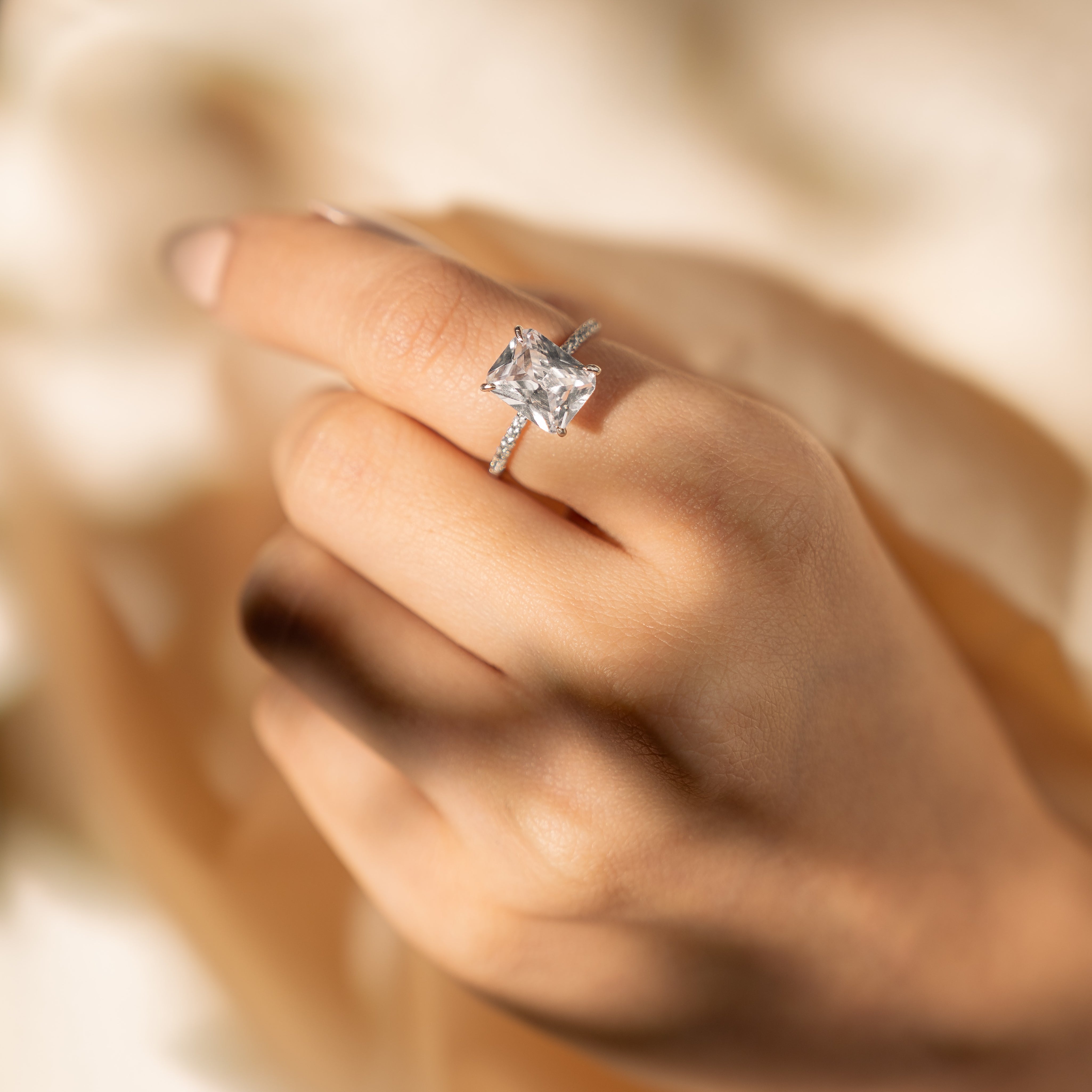 High Quality CZ Diamond Ring- Elyta