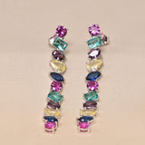 Novak Standing Earrings - Colourful