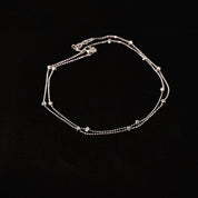 Silver Dotted Anklet (not a pair)