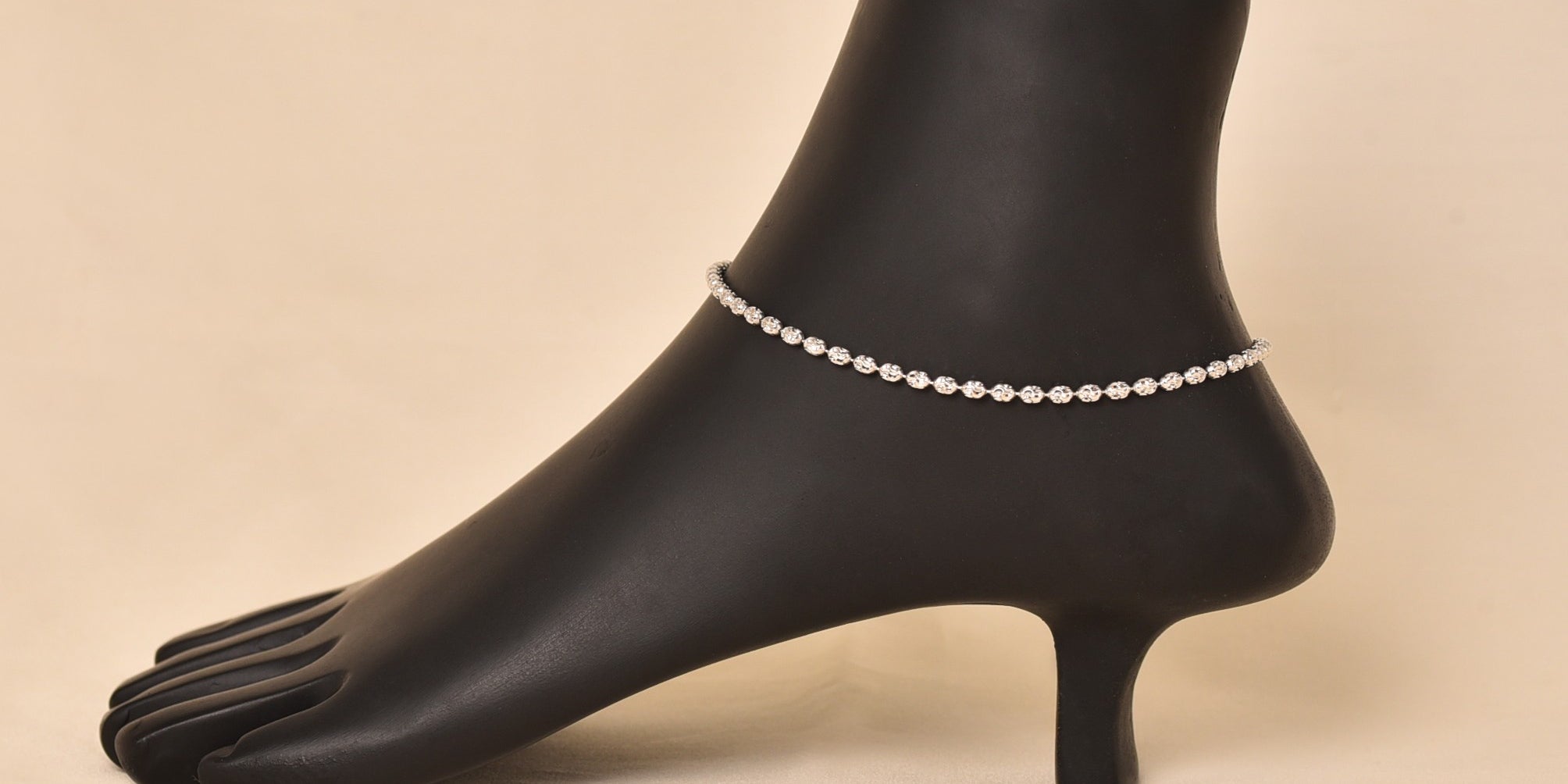 925 Sterling Silver Bead Anklet for Women - Elyta Jewelry