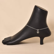 Silver Conch Anklet (Single Piece)