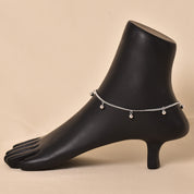 Minimal Drop Beads Anklet (Single Piece)