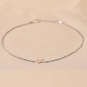 925 Sterling silver Star Anklet for Women - Elyta 