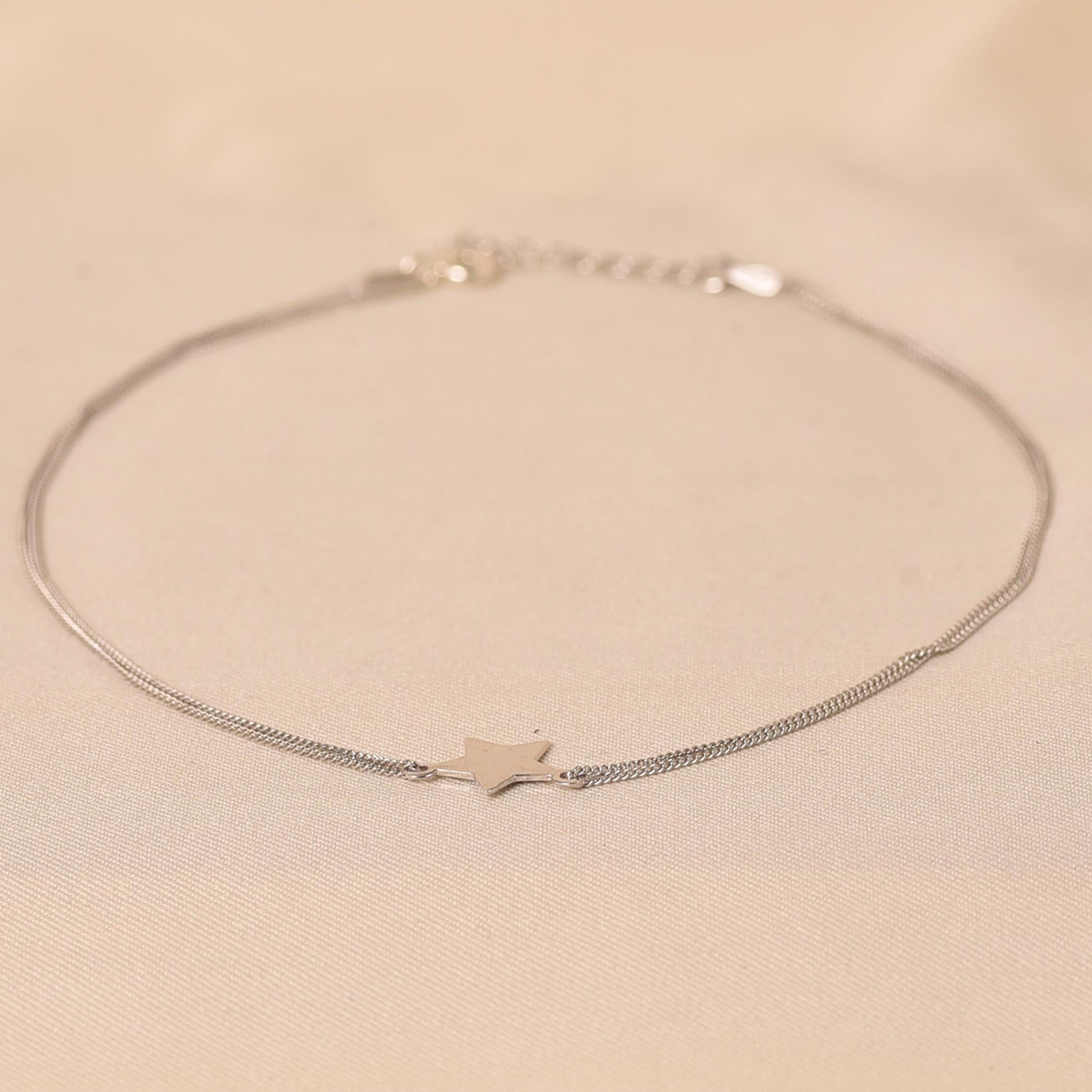 925 Sterling silver Star Anklet for Women - Elyta 