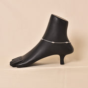 silver Twister Anklet (Single Piece)