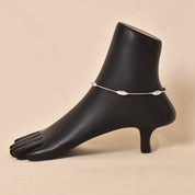 Silver Roller Anklet (Single Piece )