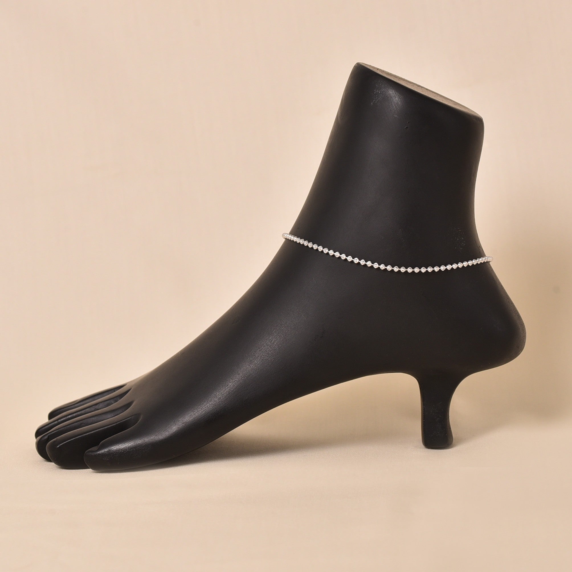 Circle Beaded Anklet