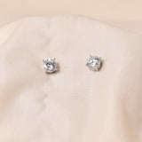 4 Prong Solitaire Stud - 6mm