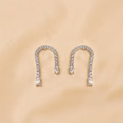 Hallmarked 925 Silver and Diamond Drop Earring