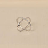 Sterling Silver Oval Stylish Ring